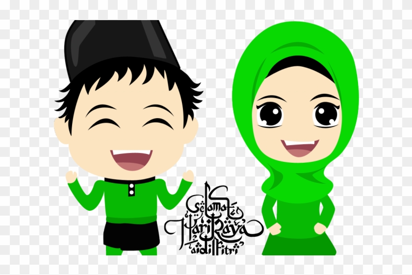 Morocco Clipart Baby Boy - Eid Mubarak Cartoon Png #1399223