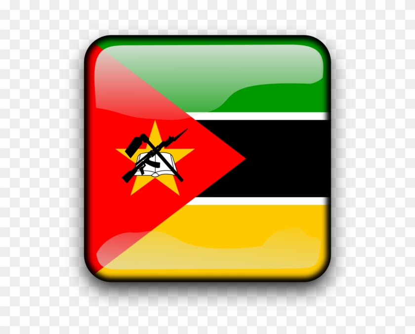 Flag Of Mozambique National Flag Mozambican Metical - Green Yellow Black White Flag #1399235