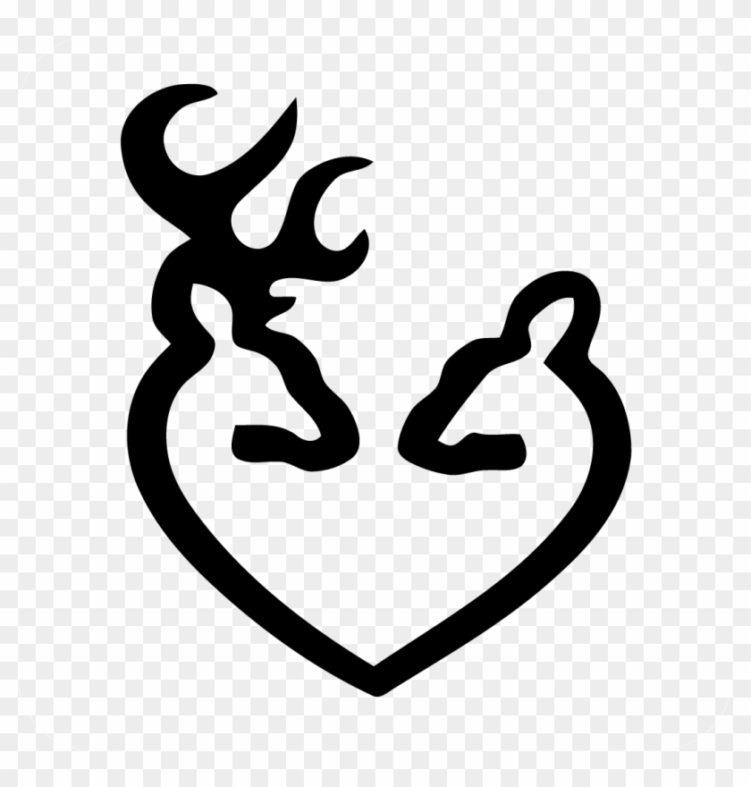Heads Form A Decal - Buck And Doe Baby #1399251