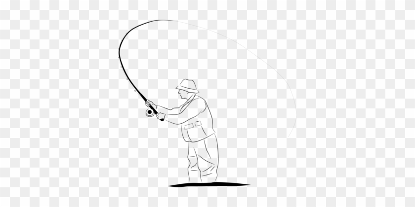 /m/02csf Drawing Line Art Finger Cartoon - Fishing #1399261