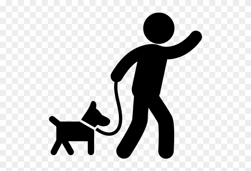 Svg Transparent Man Dog Silhouette At Getdrawings Com - Person Walking Dog Icon #1399262