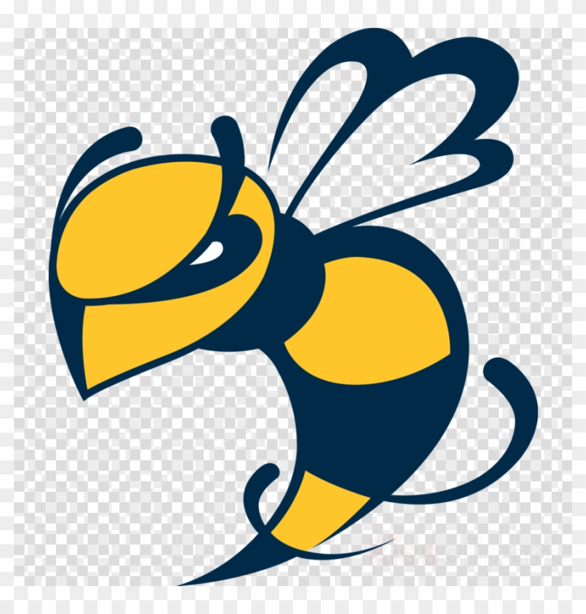 Download Yellowjackets Mascots Clipart Georgia Institute - Graphic Yellow Jacket #1399415