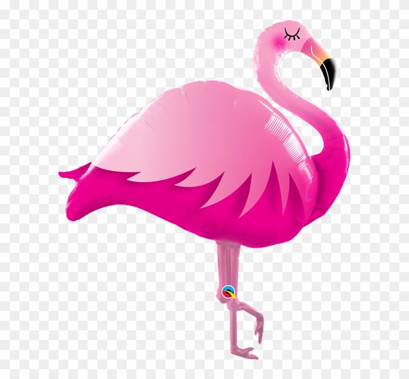 Pink Flamingo Giant 46" Supershape Balloon - Pink Flamingos Helium Balloons #1399462