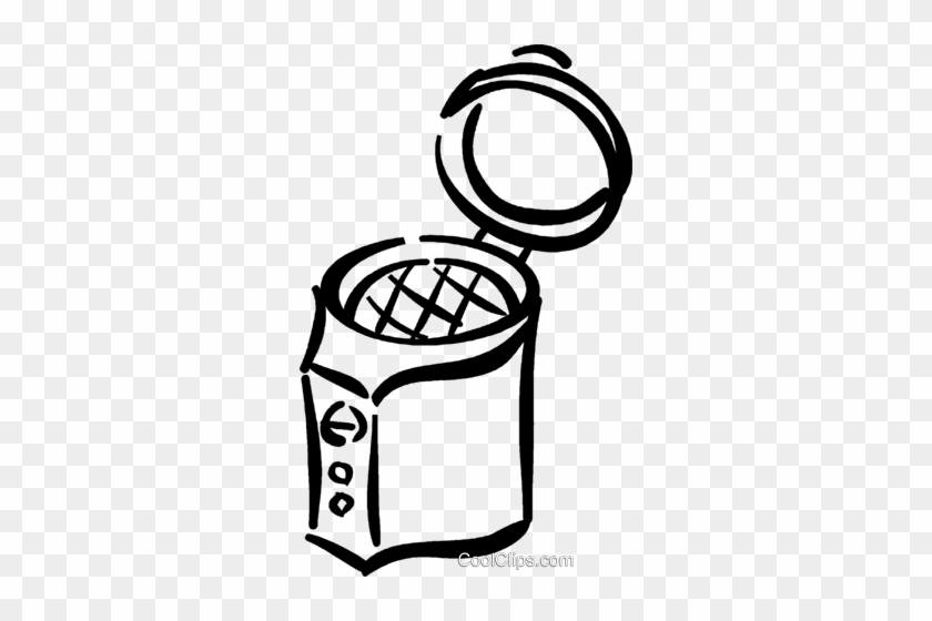 Deep Fryer Royalty Free Vector Clip Art Illustration - Deep Fryer Clipart Black And White #1399866