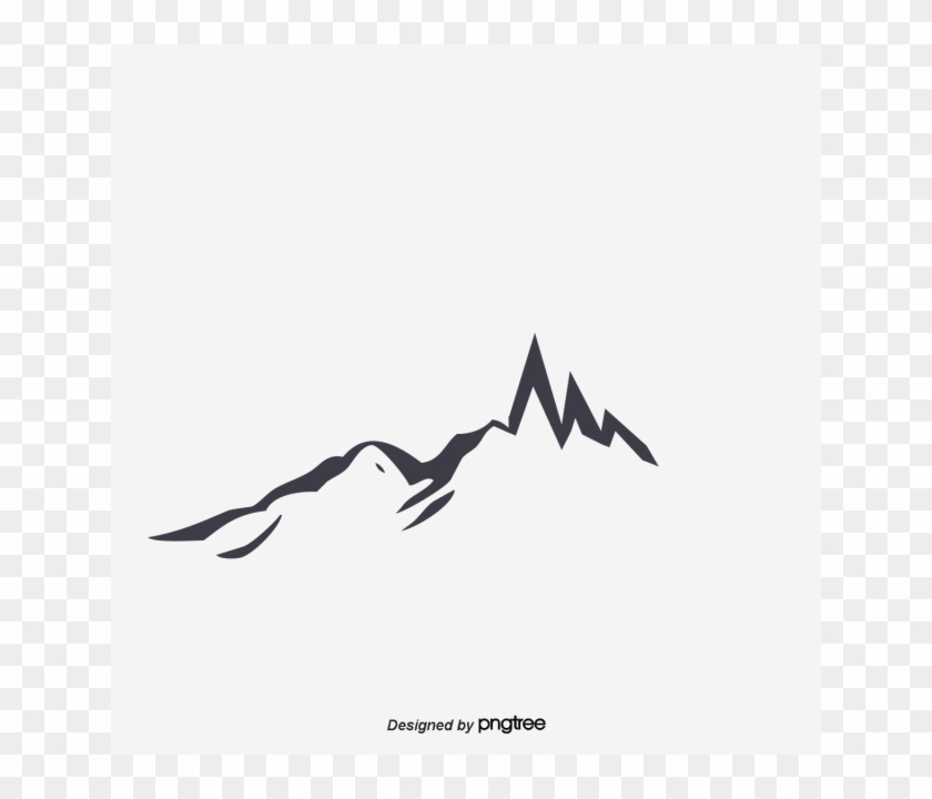 Vector Mountain Silhouette, Deep Color, Vector, Mountain - Vector Mountain Silhouette, Deep Color, Vector, Mountain #1399883