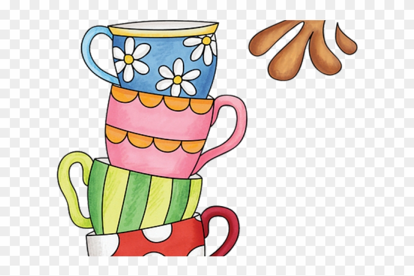 Tea Clipart Colorful Coffee Mug - Cup Of Tea Clip Art #1399896