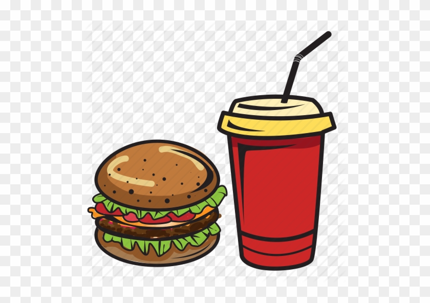 Download Icon Food Color Png Clipart Hamburger Fizzy - Food Icon Color Png #1399905
