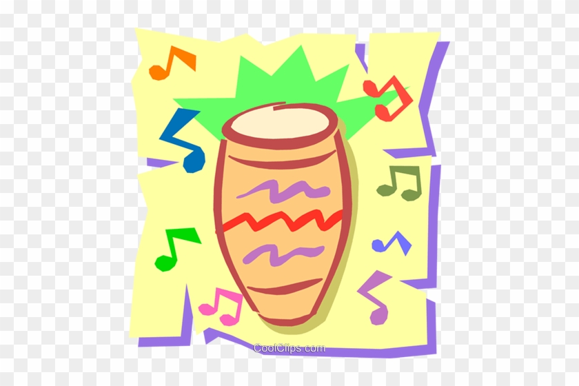 Bongo Drum Royalty Free Vector Clip Art Illustration - Bongo Drum Royalty Free Vector Clip Art Illustration #1400013