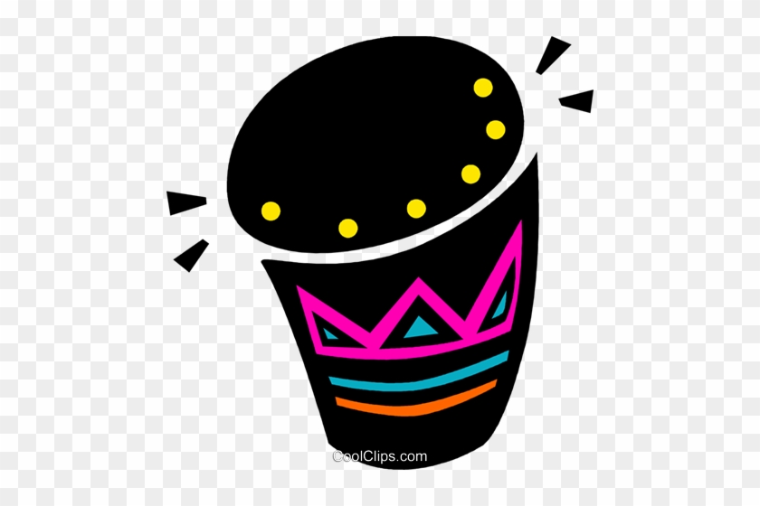 Bongo Drum Royalty Free Vector Clip Art Illustration - Clip Art #1400055