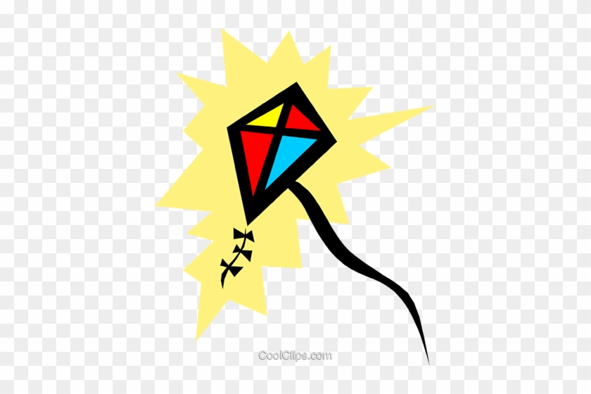 Kite Royalty Free Vector Clip Art Illustration - Cartoon Kites #1400156