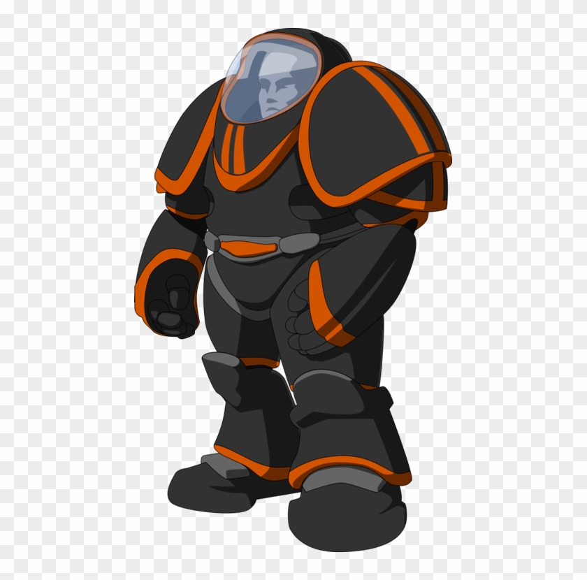 Spaced Armour Space Suit Cartoon Astronaut - Cartoon Space Armor #1400281