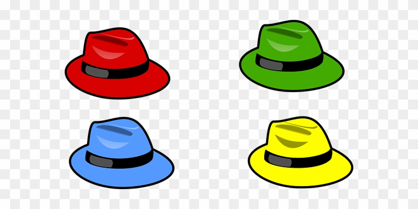 4 Things Clipart Six Thinking Hats Clip Art - Palarii De Colorat #1400327