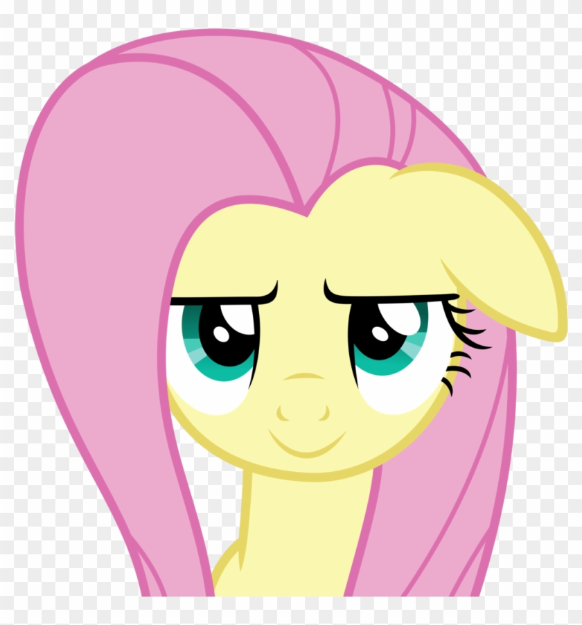 Slb94, Cute, Fluttershy, Grin, Looking At You, Safe, - Флаттершай Стикер #1400637