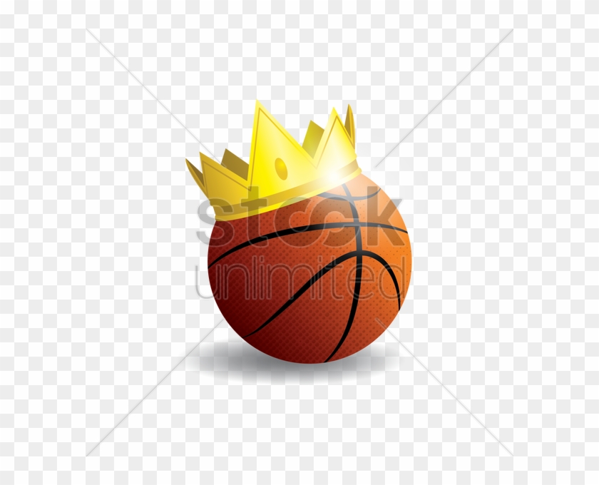 Crown Clipart Basketball - Basketball Ball With Crown #1400715