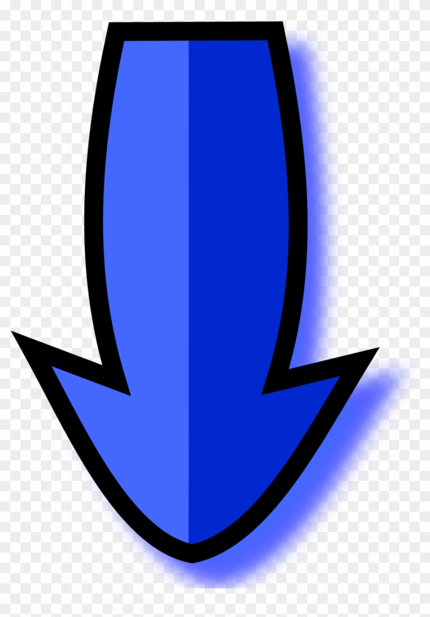 Computer Icons Download Art - Flechas Hacia Abajo Azul #1401126