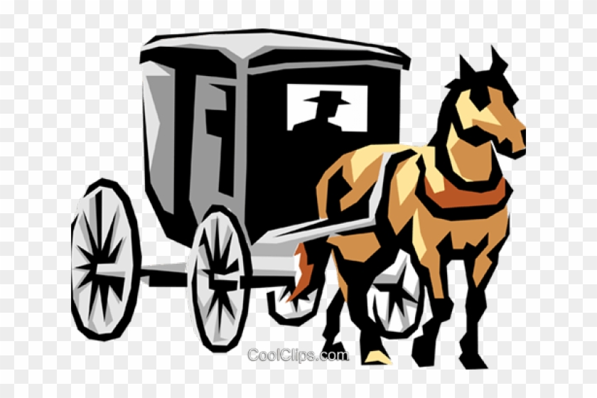 Drawn Sleigh Clip Art - Horse Drawn Carriage Clipart #1401166
