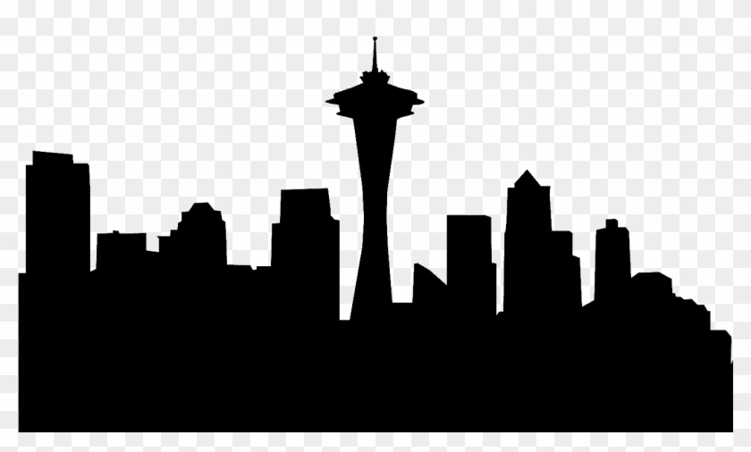 Seattle Skyline Silhouette Png - Seattle Skyline Silhouette Png #1401253