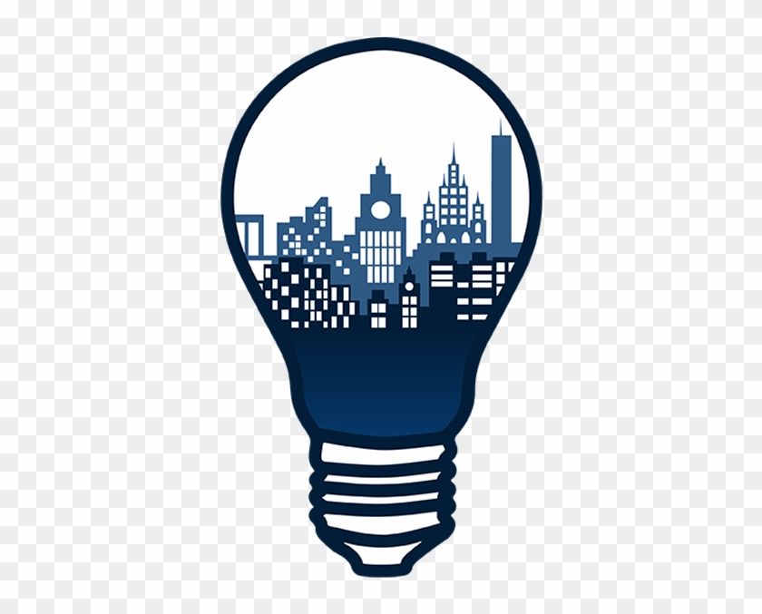 Logo Cities Unused Final Draft By Kevin - Smart City Light Bulb #1401270