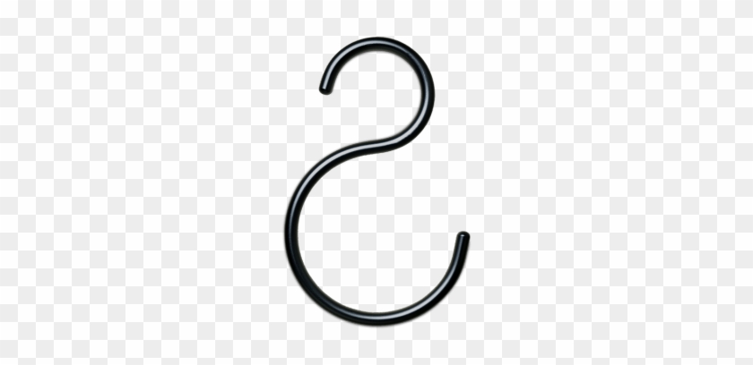 Set Of 2 Black Hooks - Set Of 2 Black Hooks #1401298