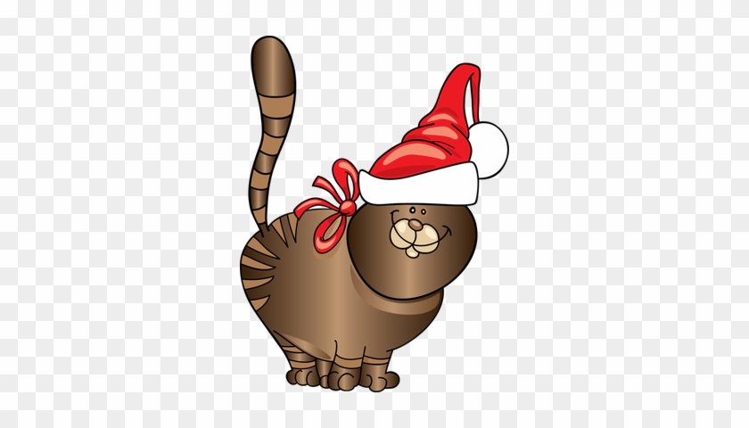 Christmas Cat Clip Art - Christmas Cat Clipart Free #1401351
