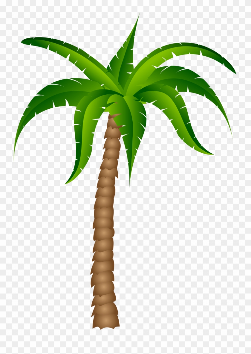 Surfboard Palm Tree Clip Art Black And White Stock - Palm Tree With No Background #1401448