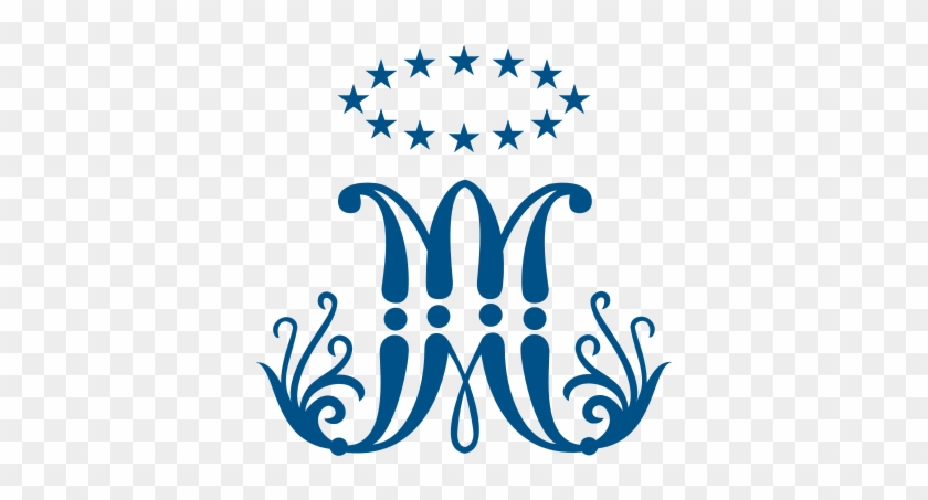 Mary's Monogram - Simbolo Do Colegio Marista #1401575