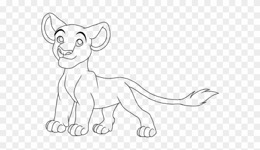Free Tlk Lion Cub Lineart By Cassandramarteena - Drawing #1401722