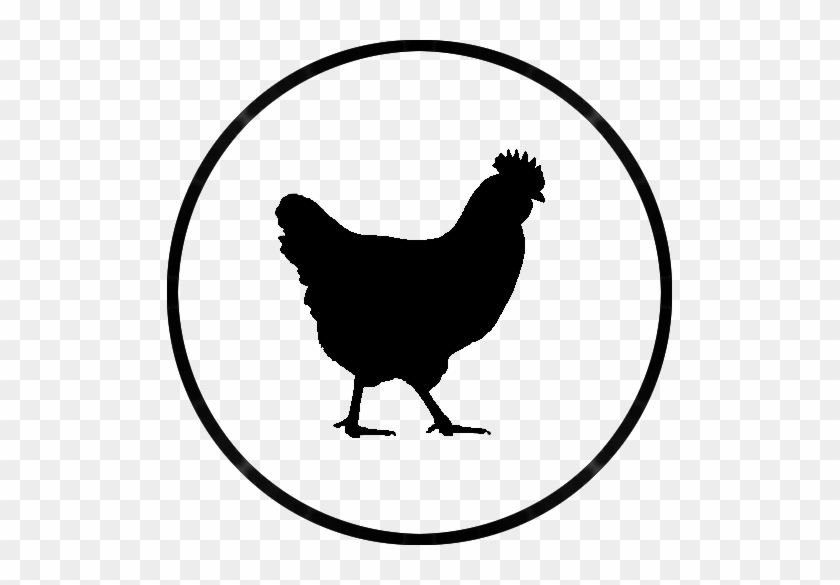 It's Just Chicken - Black And White Chicken Logo #1401771