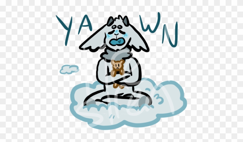 Belongs To Poofygirl A Very Tired Floof Made From All - Cartoon #1401863