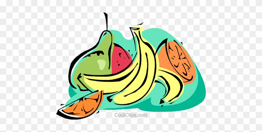 Frutas, Pêra, Banana, Maçã Livre De Direitos Vetores - Ilustração De Frutas Png #1401876