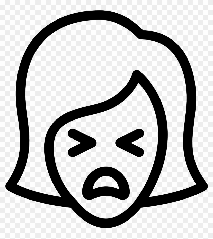 Distressed Svg Vector Banner Transparent - Woman Stress Icon #1401924