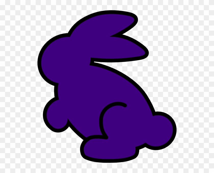 Purple Rabbit Clipart - My Butt Hurts #1401927