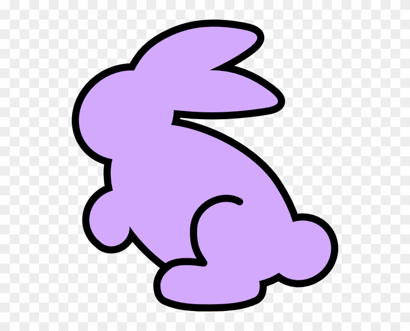 Purple Rabbit Clipart - Bunny Clip Art Purple #1401940