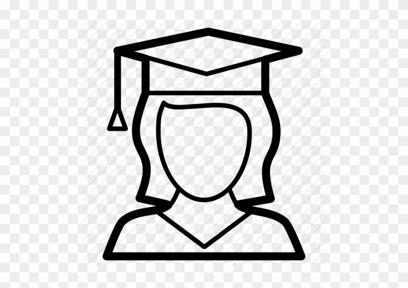Graduate Drawing Student Clip Art Black And White - Student #1401962