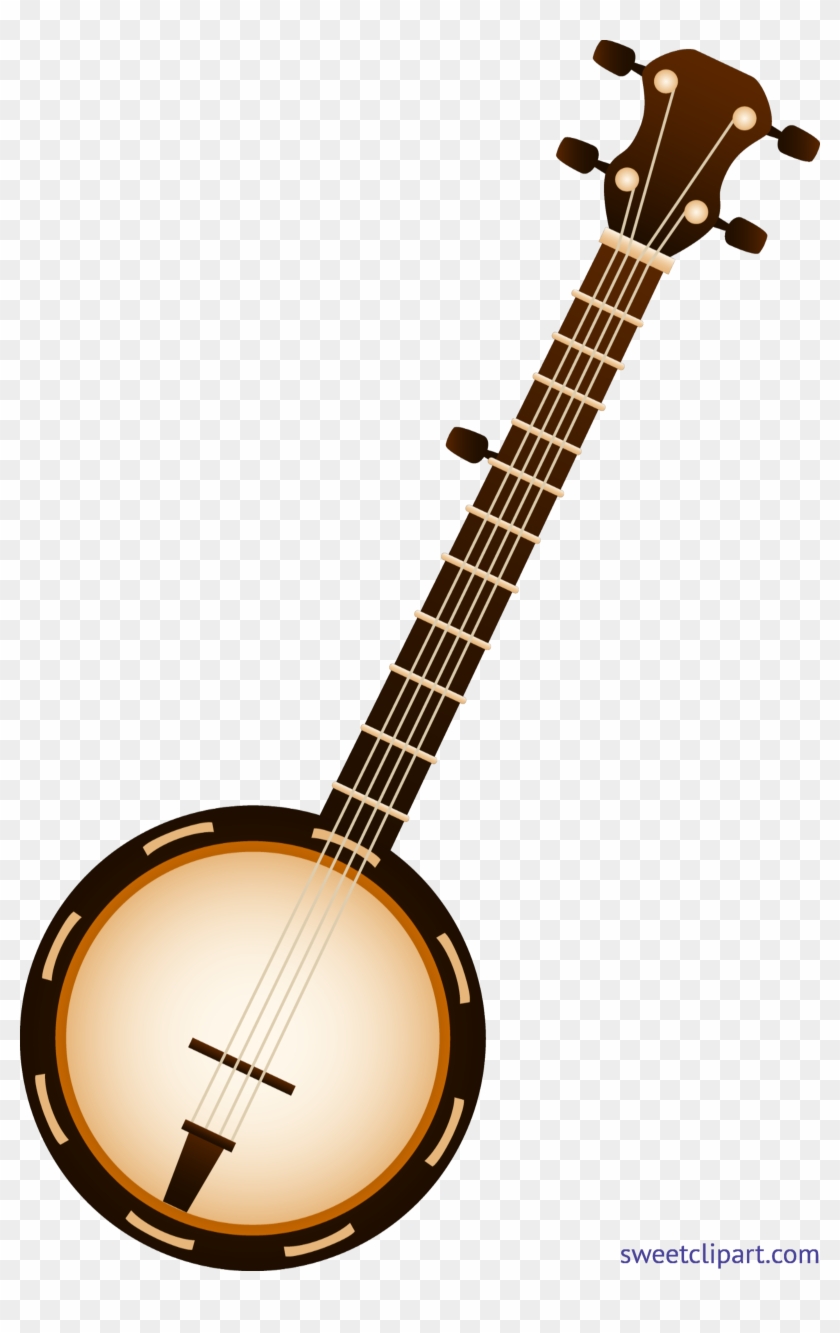 Clip Art Stock Banjo Clipart - Banjo Music Instrument #1402146
