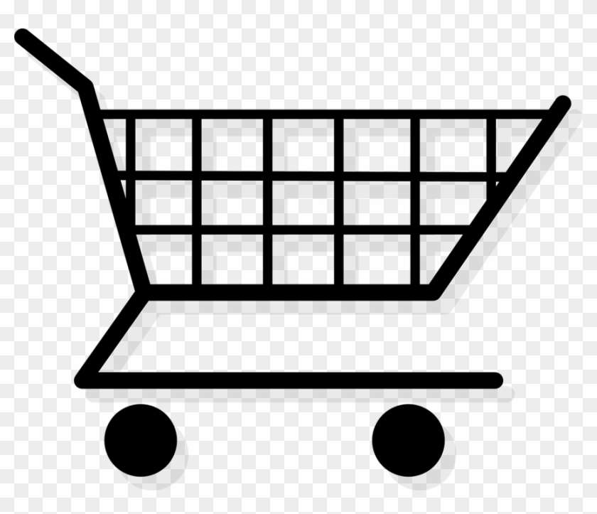 Trolley Clipart Grocery Cart - Clipart Shopping Cart #1402181