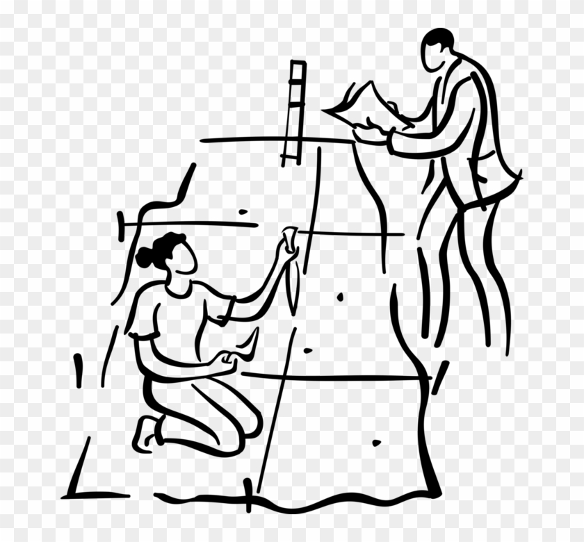 Vector Illustration Of Archaeological Dig With Archeologist - Archaeology #1402216