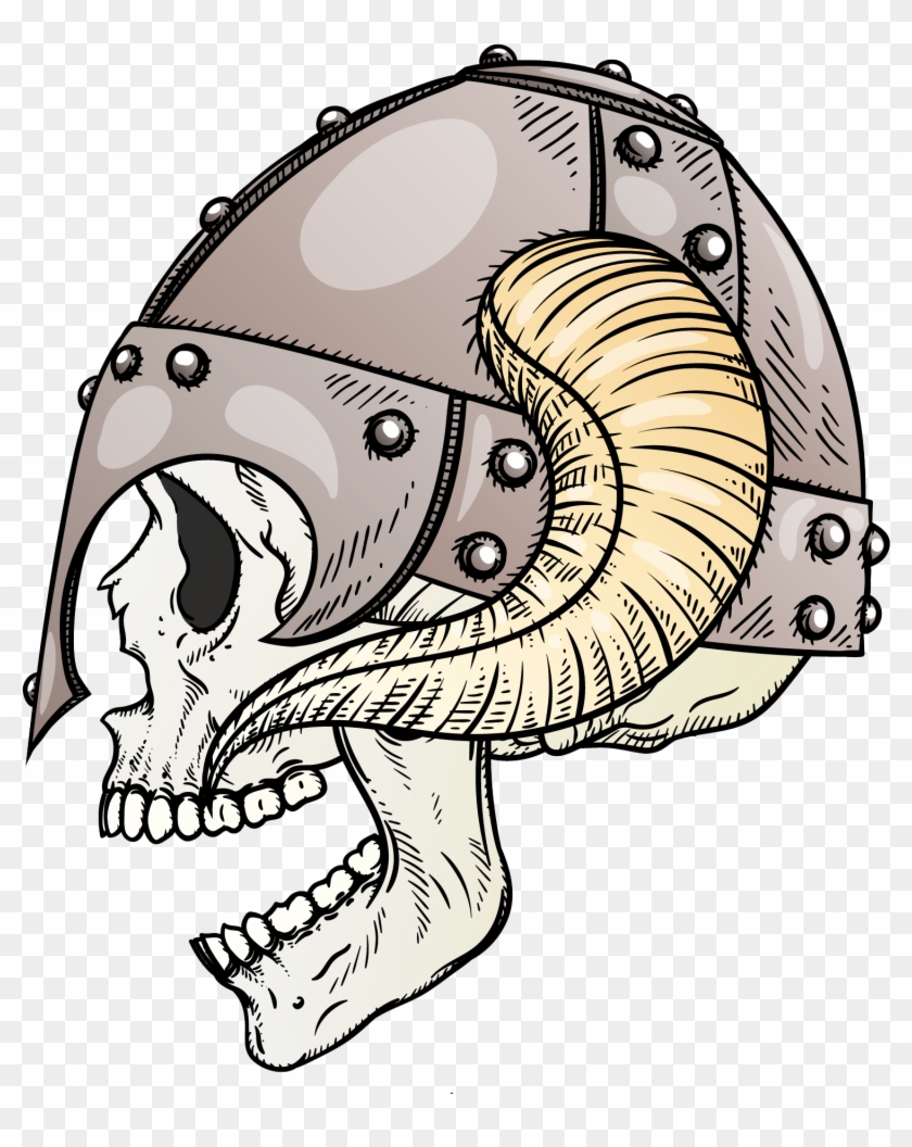 Illustration Of A Native American Indian Skull #1402236