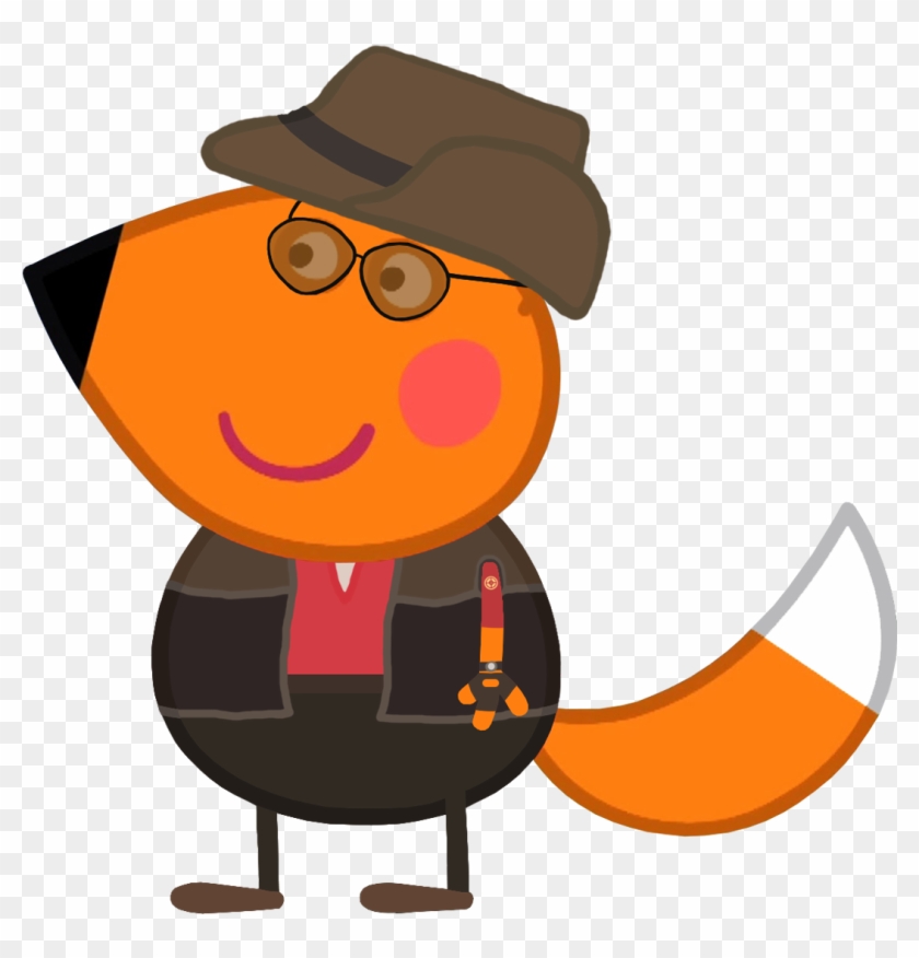 Snipers Clipart Pig - Peppa Pig Freddy Fox #1402294