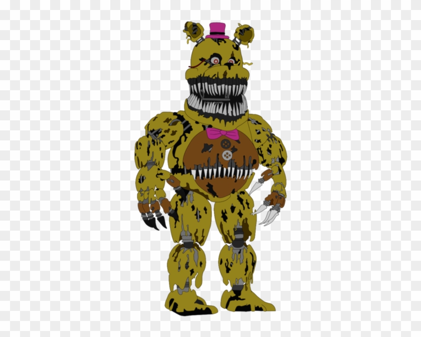 Nightmare Fredbear transparent background PNG cliparts free