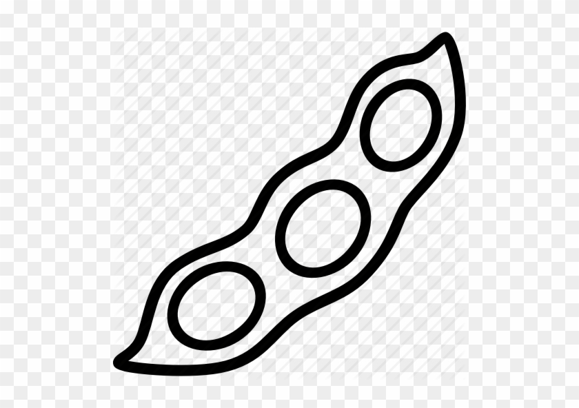 Soy Icon Clipart Edamame Soybean Clip Art - Soybean Clipart Black And White #1402425