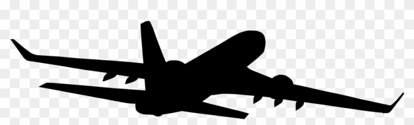 Aircraft Vector Silhouette Clipart Freeuse Library - Airplane Silhouette #1402434