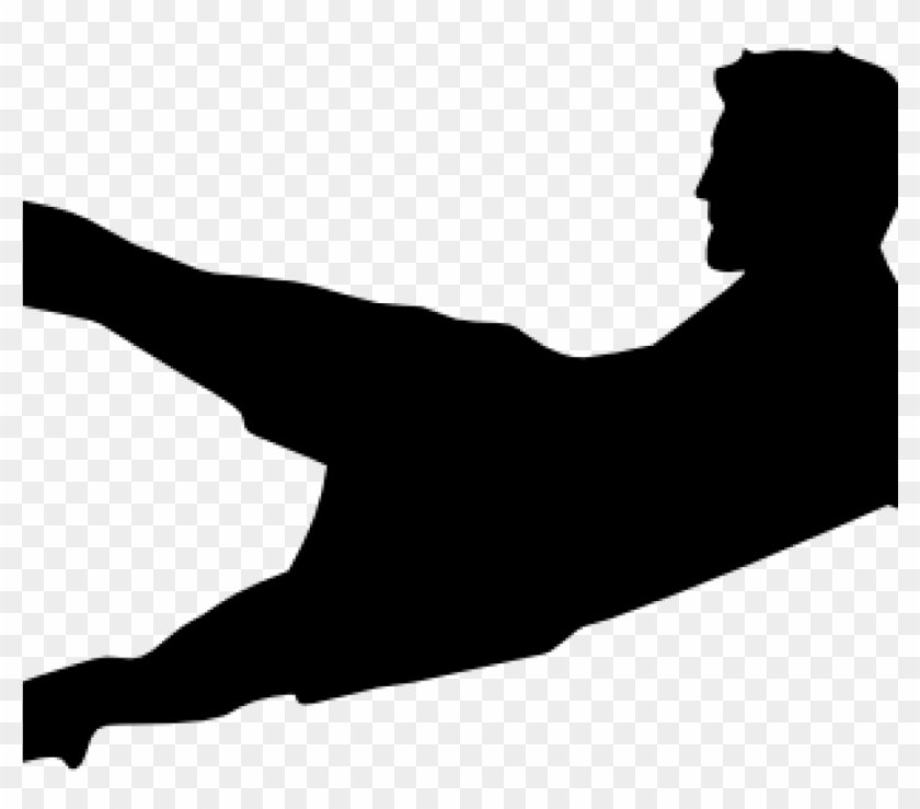 Free Soccer Clipart Kicking Soccer Ball Silhouette - Soccer Player And Goal! Wall Art Sticker Decal, Black, #1402451