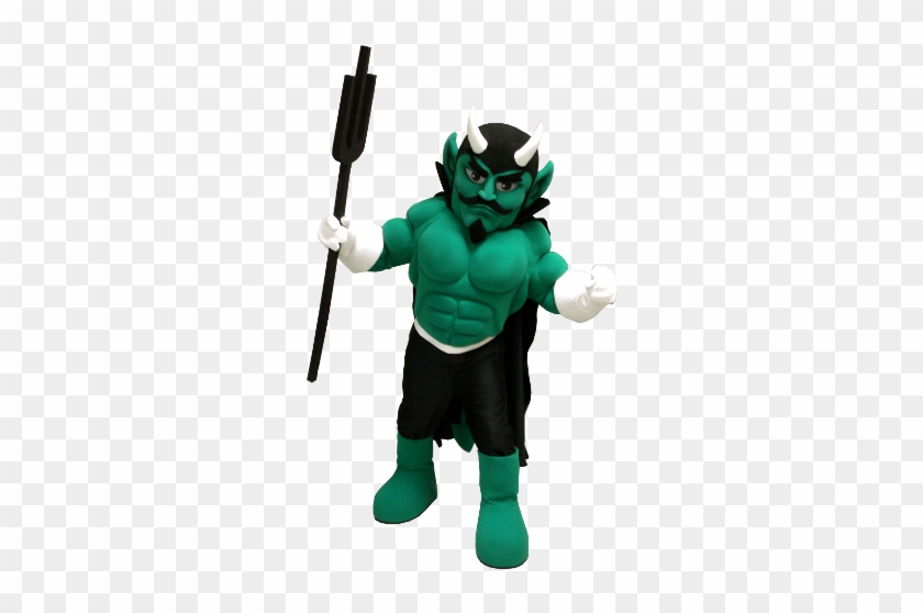The Green Devil Mascot We Made For St - Green Devil Mascot Costume #1402508