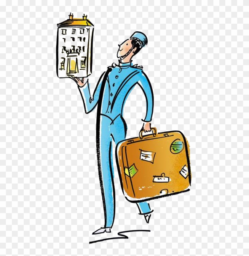 Plaza Drawing - Bellboy Cartoon #1402576