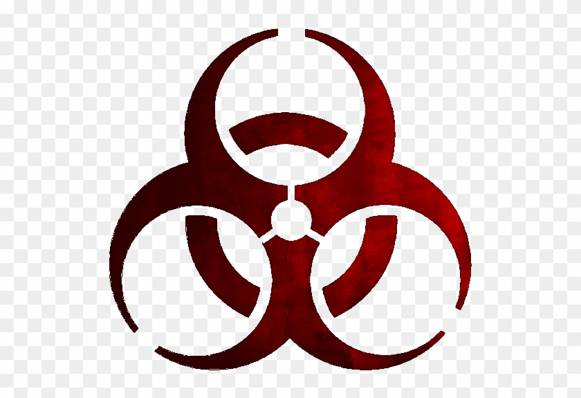 Zombie Hazard Signs Inspiritoo Clipart - Biohazard Symbol #1402660