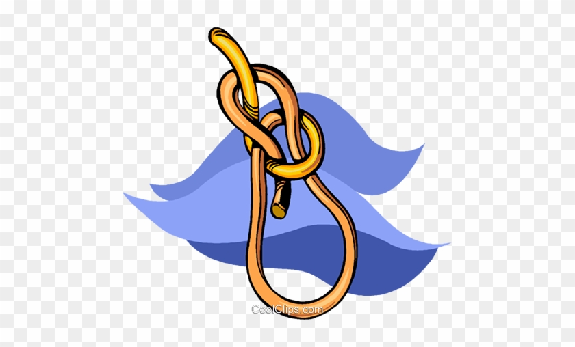 Rope With Knot Royalty Free Vector Clip Art Illustration - Clip Art #1402669