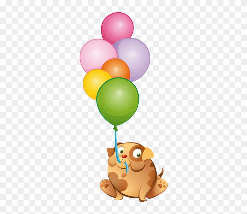 Dog With Balloons - Sticker #1402712