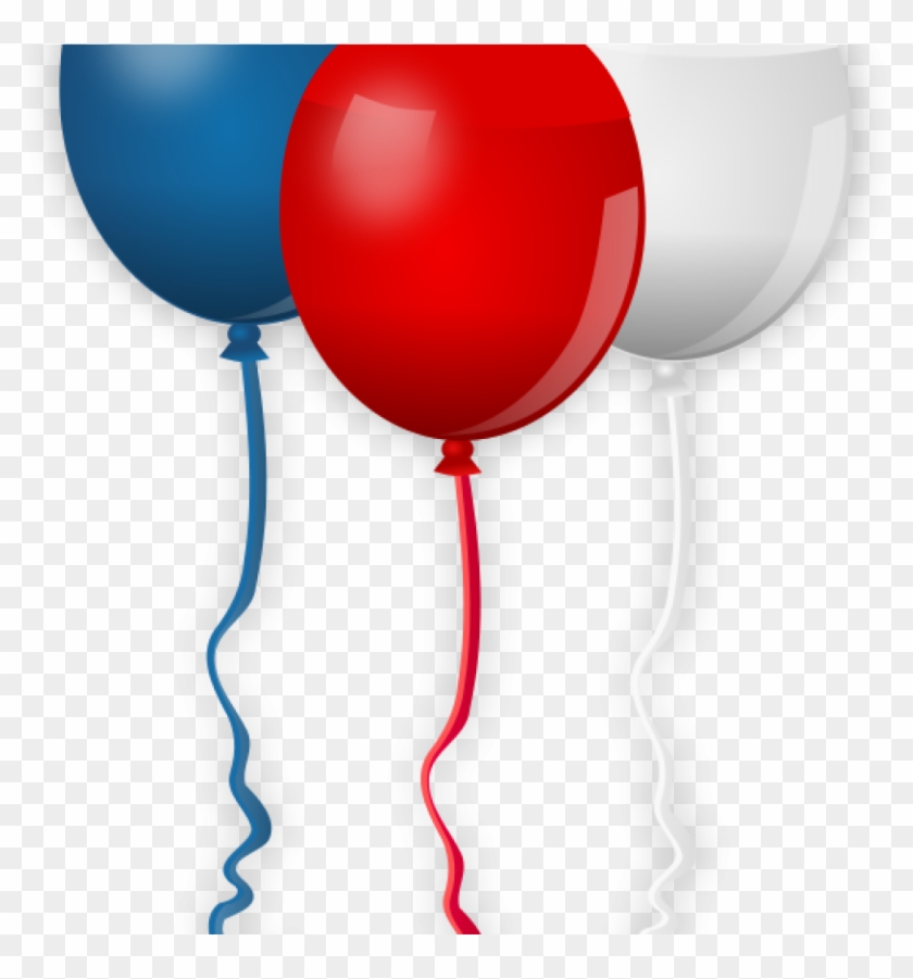 Free July Clipart Free 4th Of July Clipart Independence - Custom Red White And Blue Balloons Shower Curtain #1402716
