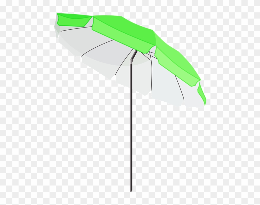 Green Beach, Beach Umbrella, Surfboard, Sea Shells, - Green Beach Umbrella Png #1402988